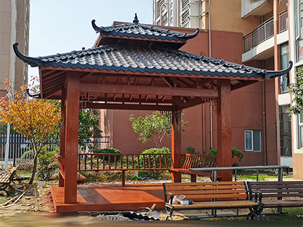 户外仿古花园庭